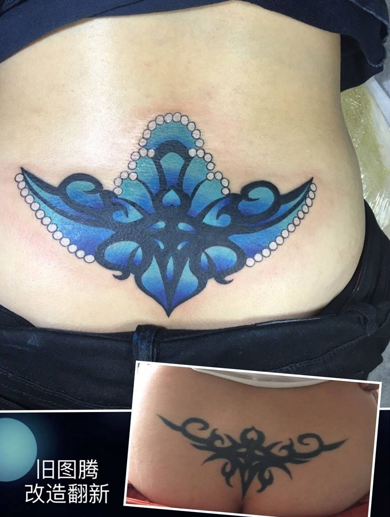 原创翻新旧图腾纹身图片_成品臀部欧美图腾原创纹身图案