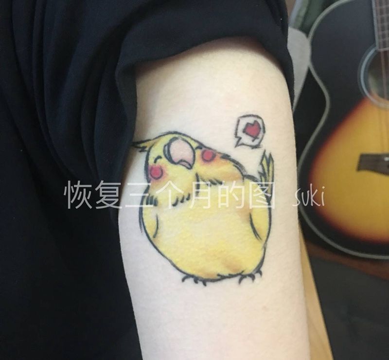 三个月恢复纹身图片