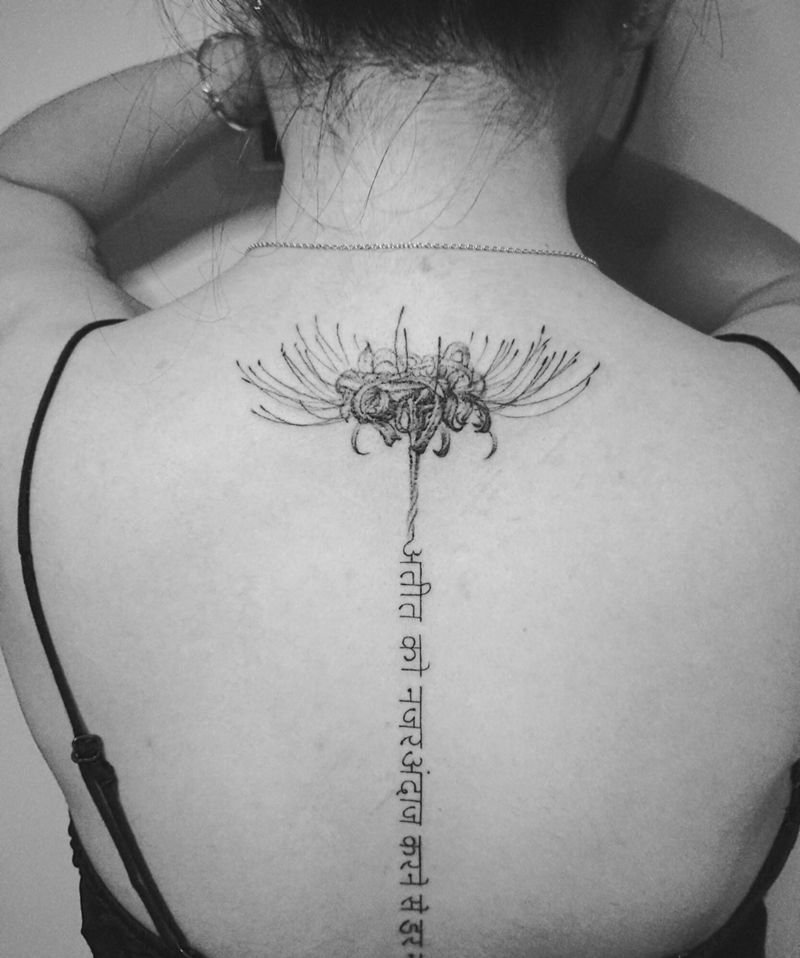 遗失的记忆纹身图片_背部图腾点刺纹身图案