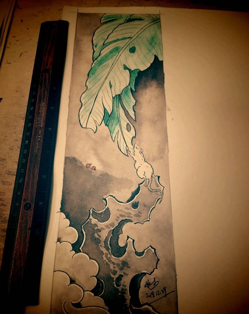 日常练习纹身图片_老传统新传统纹身图案