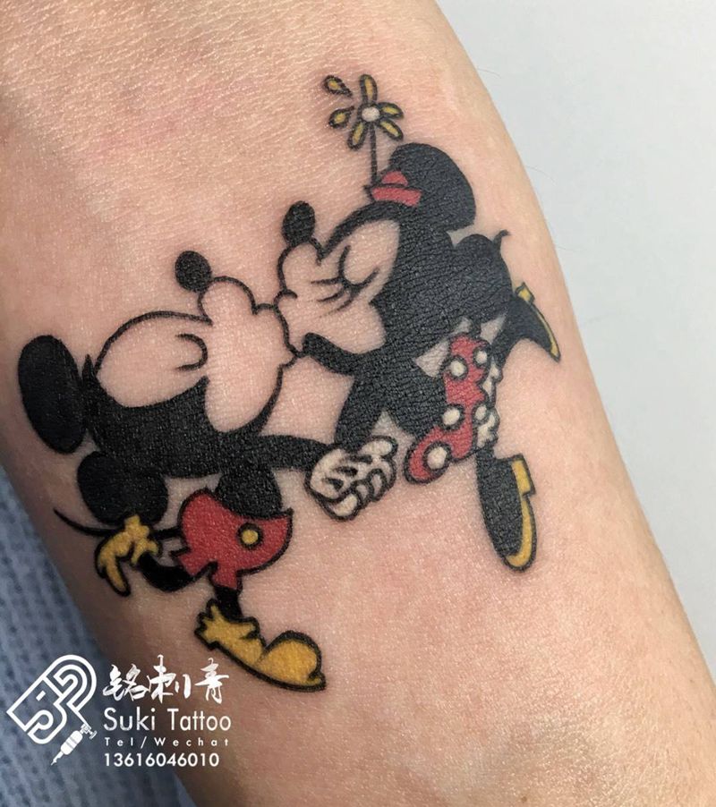 米妮➕米奇纹身图片