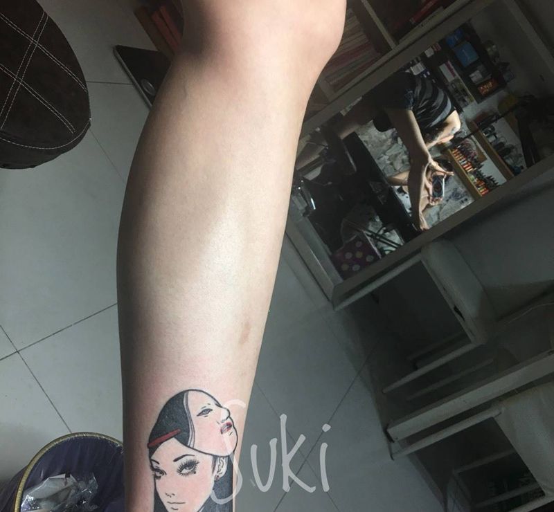 给自己做个喜欢的美魔女富江纹身图片