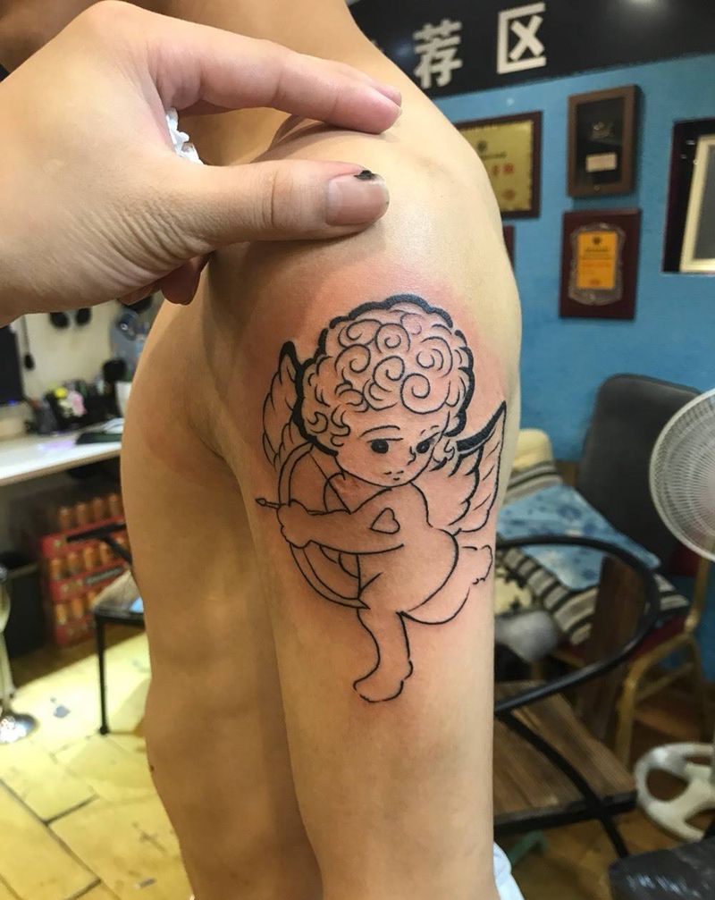 丘比特纹身图片