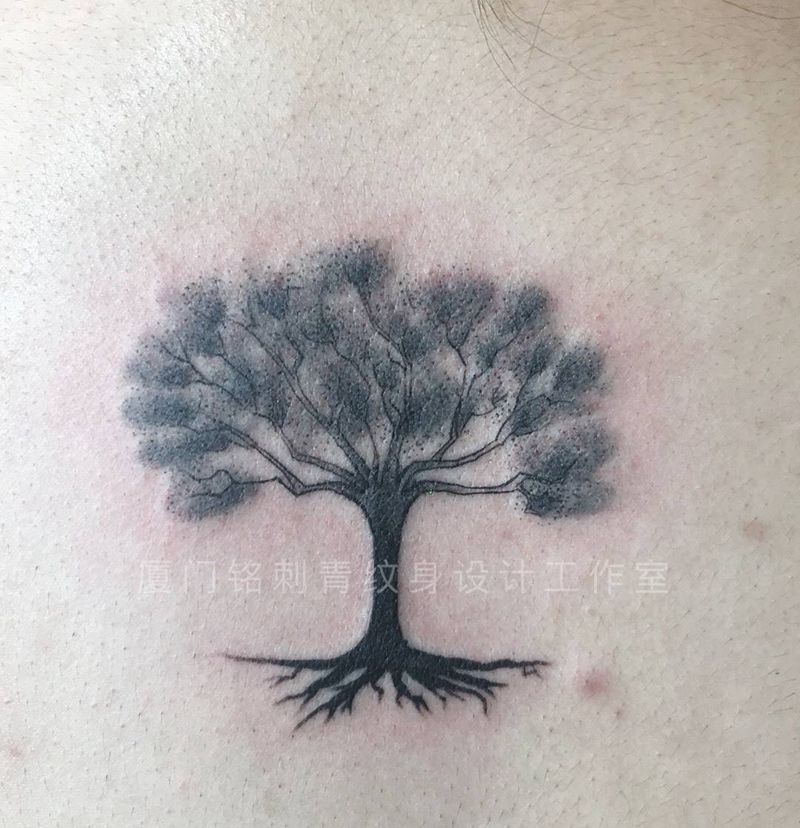 生命树小清新纹身图片