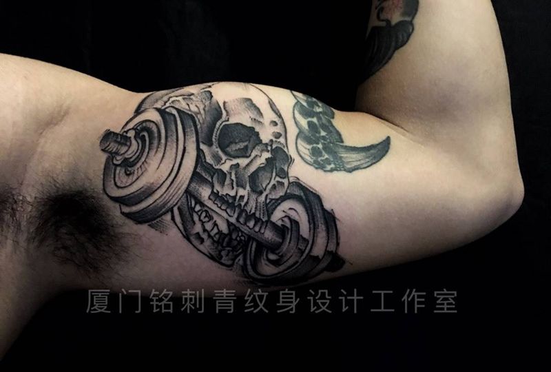 欧美骷髅纹身图片