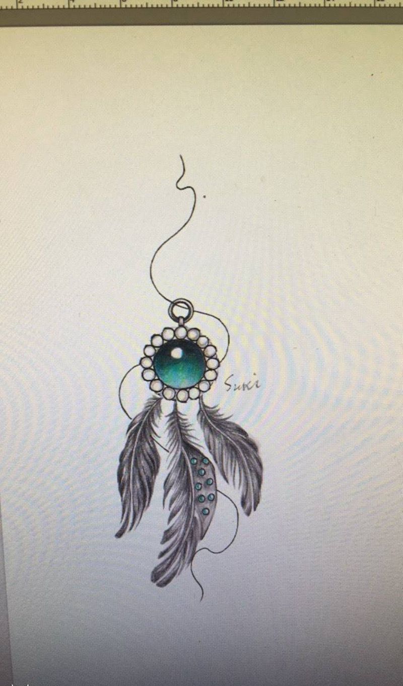 客定手稿纹身图片_手稿腿部原创欧美纹身图案