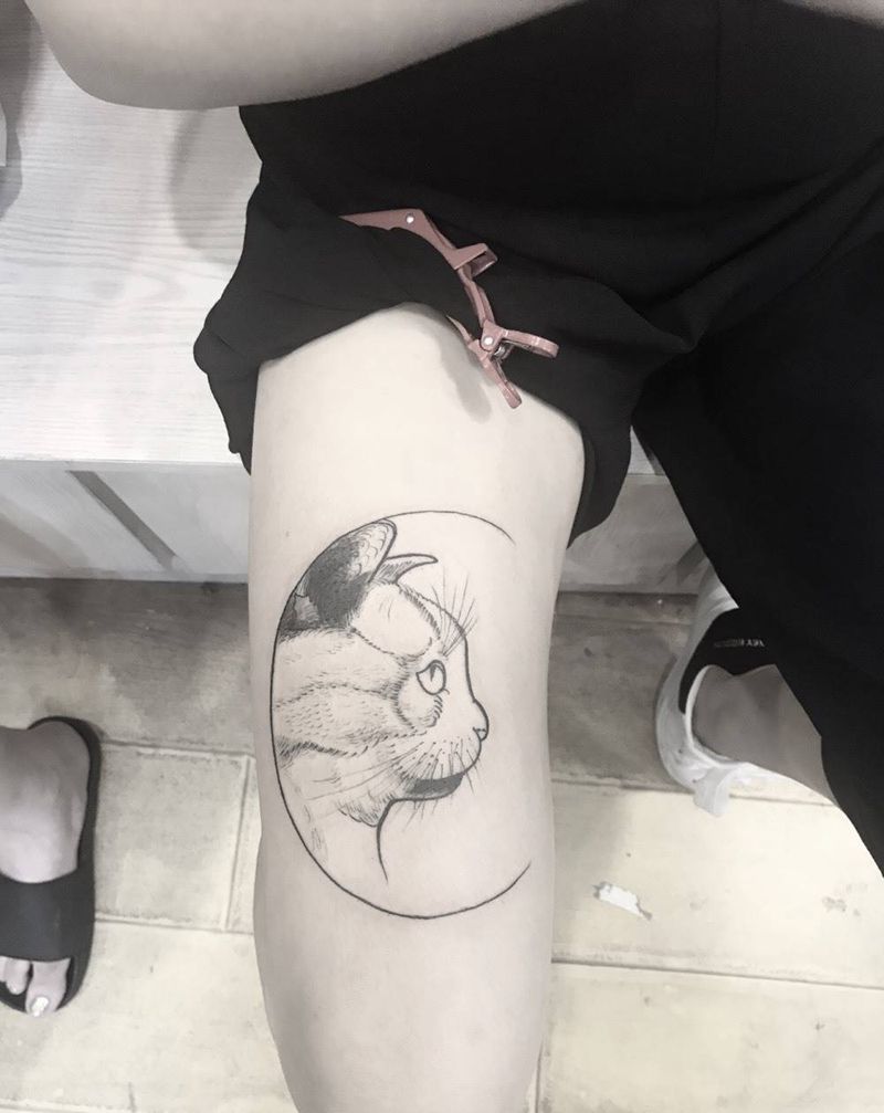 猫猫纹身图片