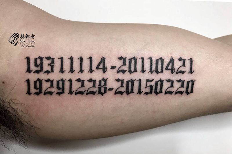 亲人的纪念纹身图片