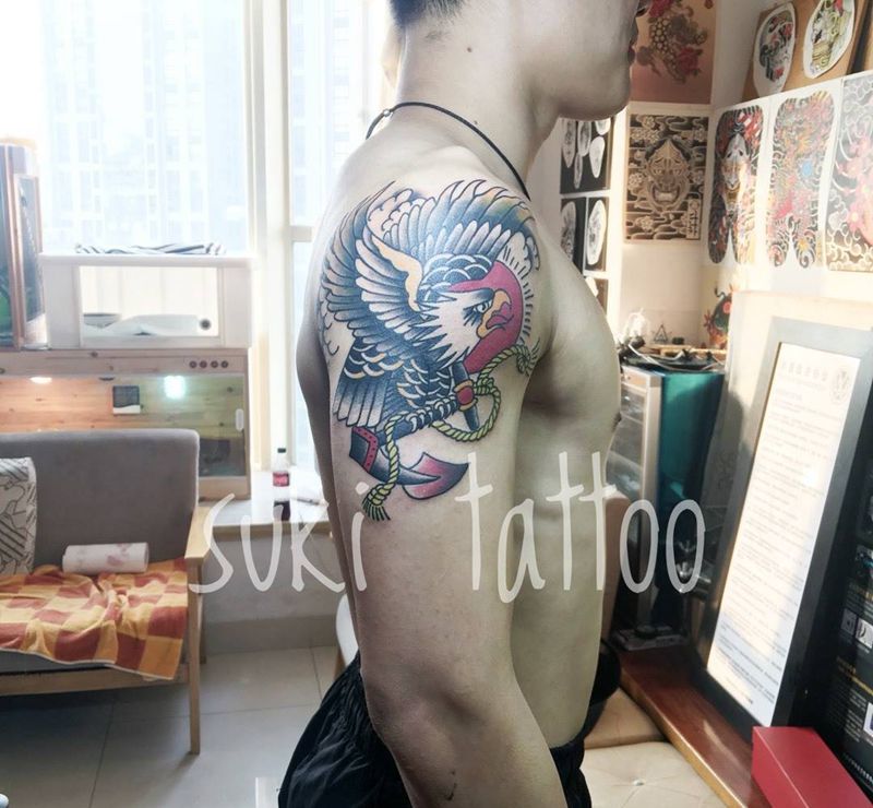 Oldschool纹身图片