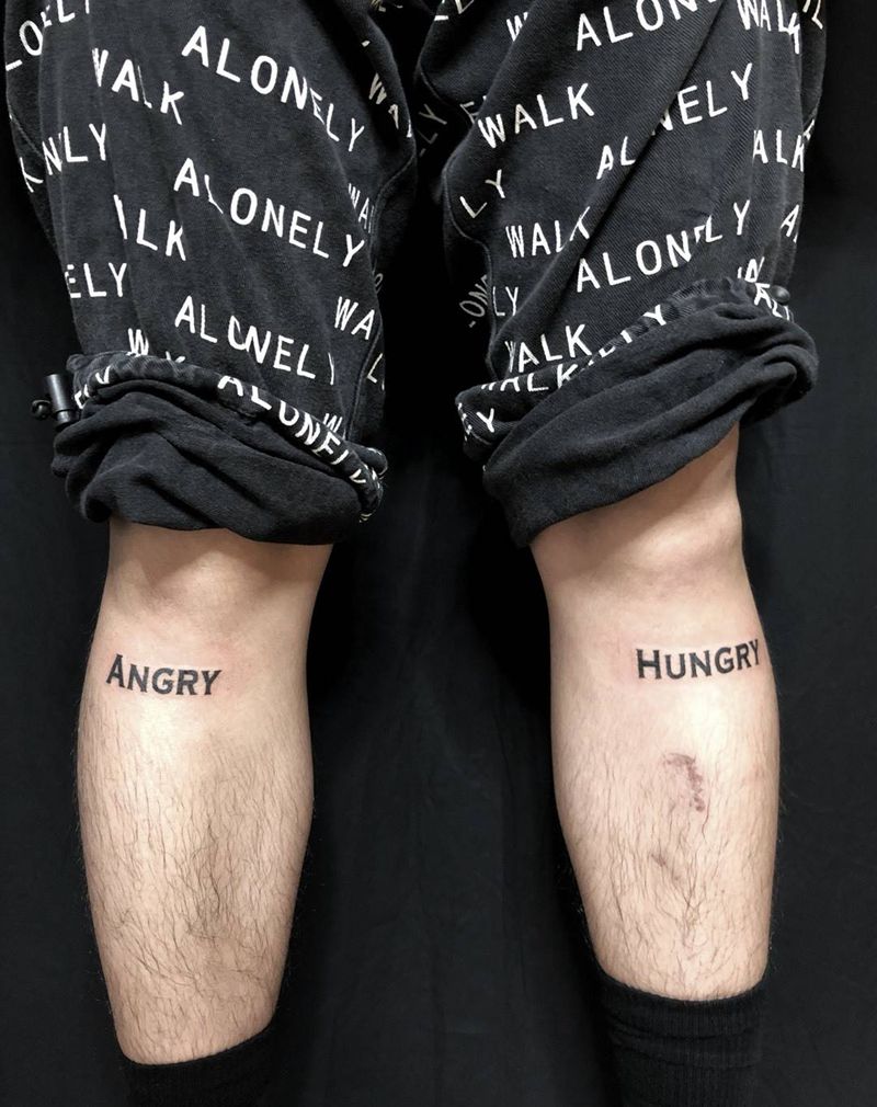 很拽的英文纹身图片