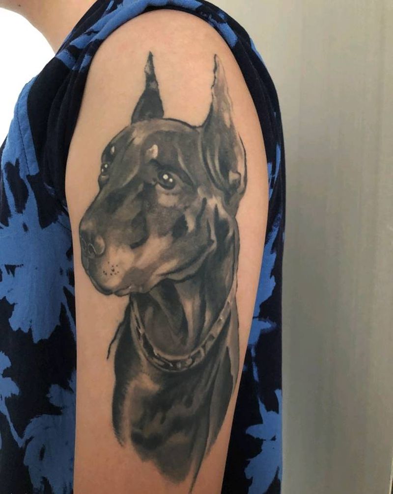 客人返图，恢复两个多月后。跟纹身图片_手臂欧美写实纹身图案