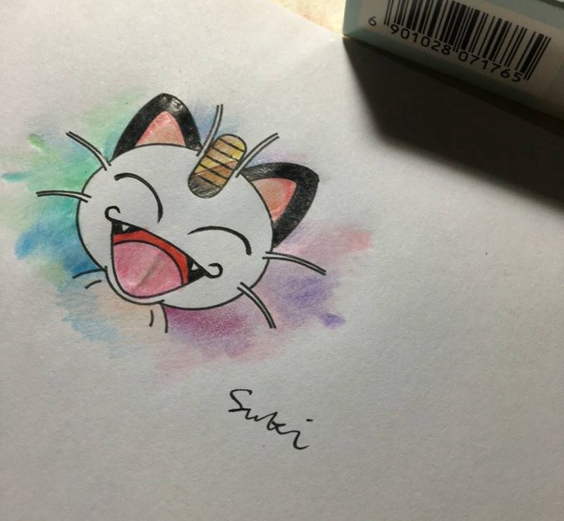 定做水彩小图纹身图片