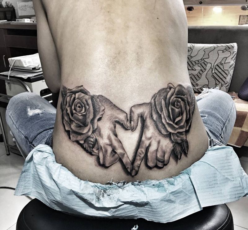 欧美黑灰纹身图片