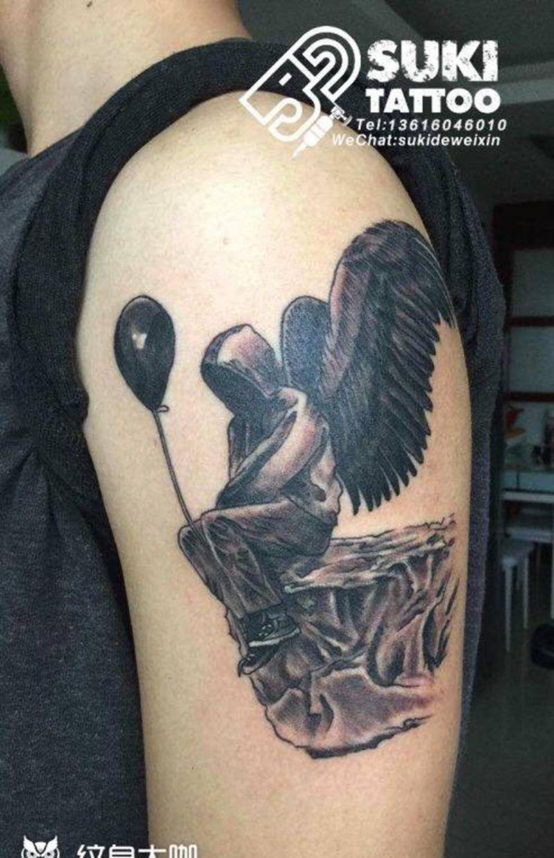 插图改的纹身纹身图片_成品手臂纹身图案