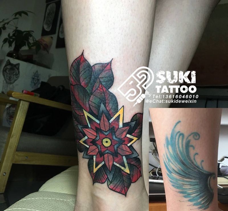 原创oldschool 遮盖纹身图片