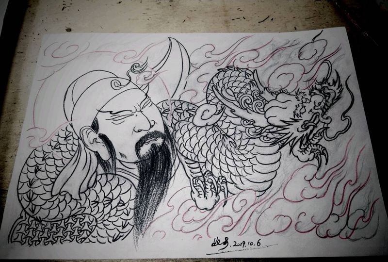 日常练习纹身图片_老传统新传统纹身图案