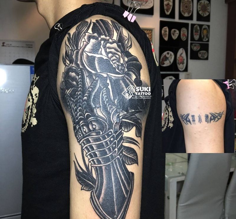 旧图遮盖纹身图片