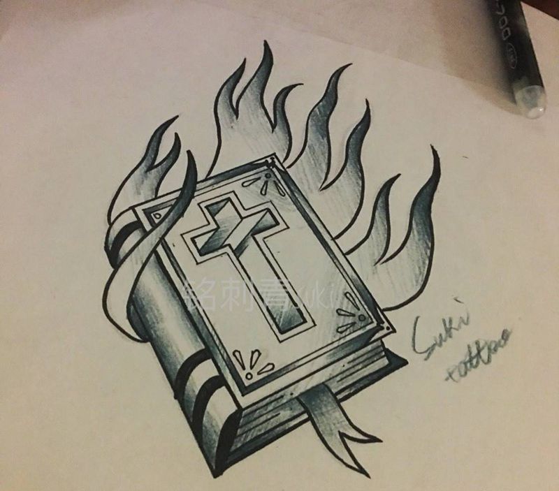 定做圣经纹身图片