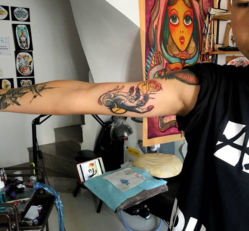 Newschool纹身图片