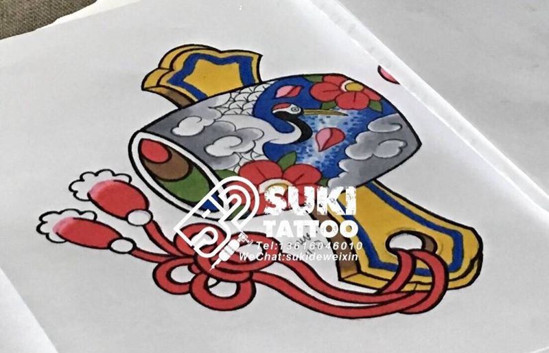 old school日式福鼓纹身图片