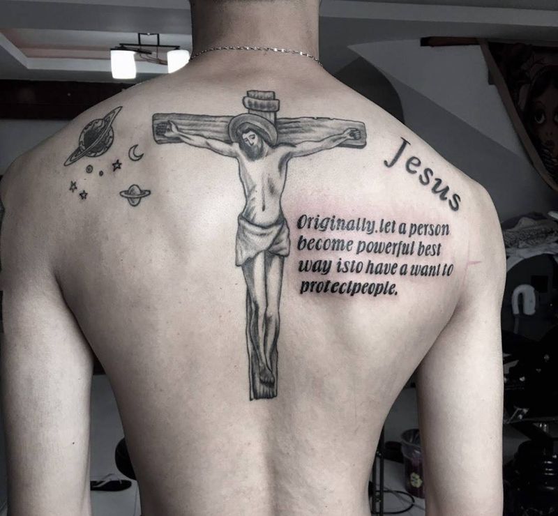 大段圣经纹身图片