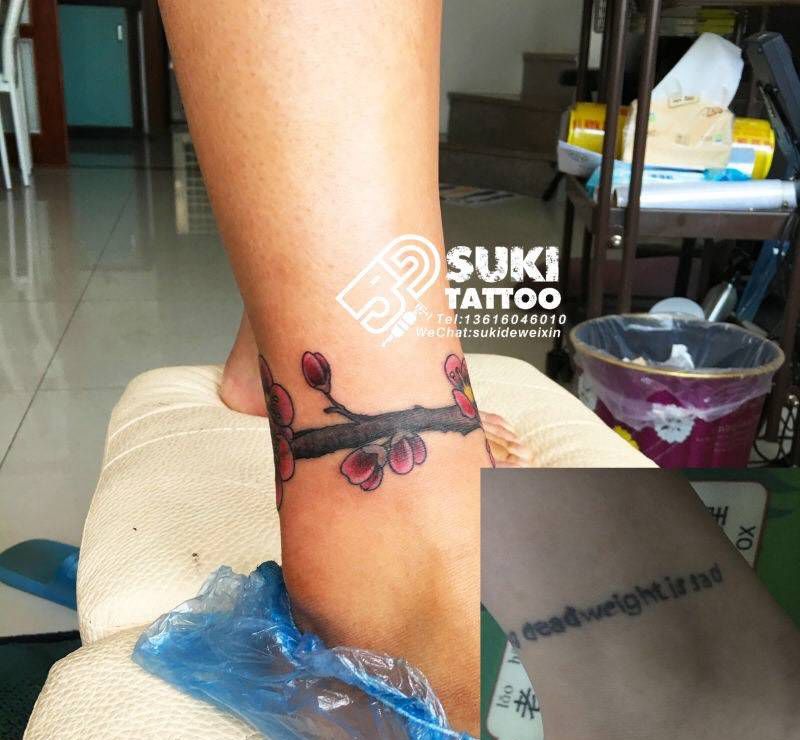 遮盖失败纹身，定做梅花纹身图片