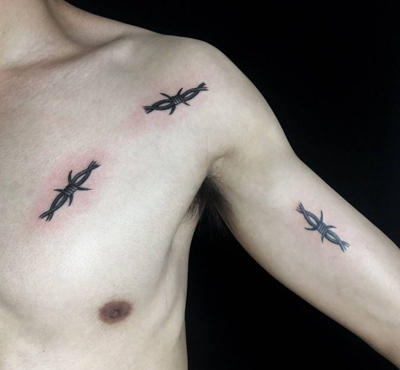 另类铁丝纹身纹身图片