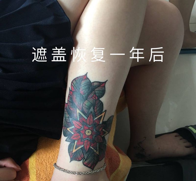 遮盖恢复作品纹身图片