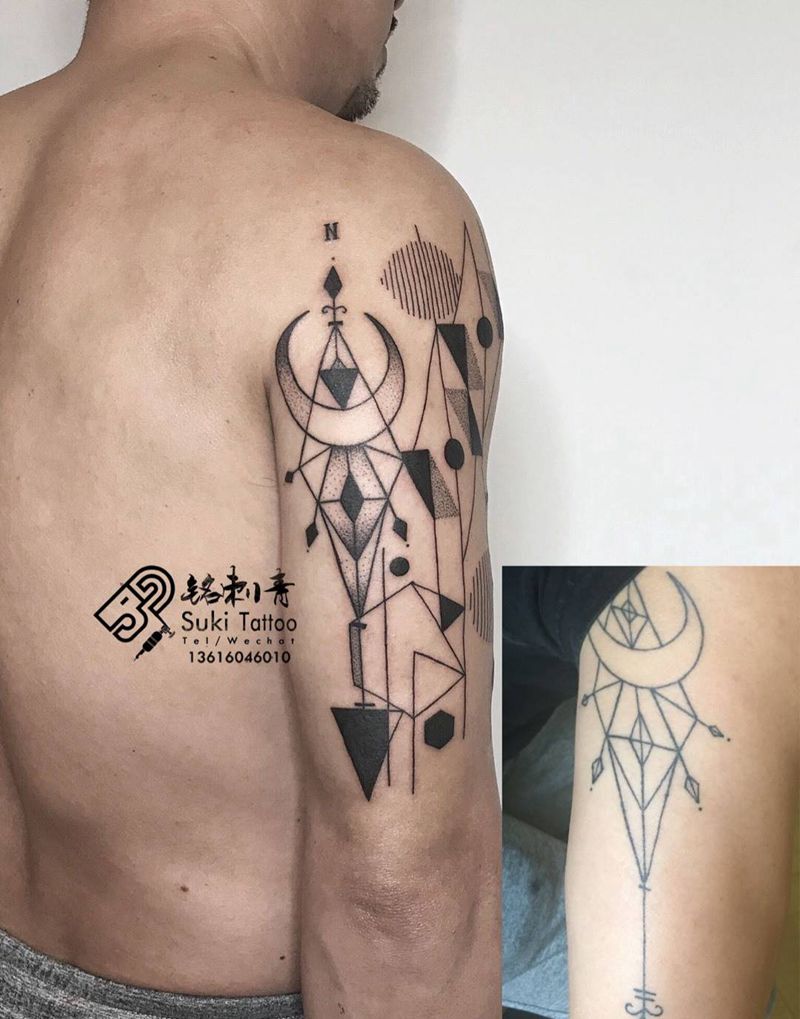 改旧图➕增加几何纹身图片