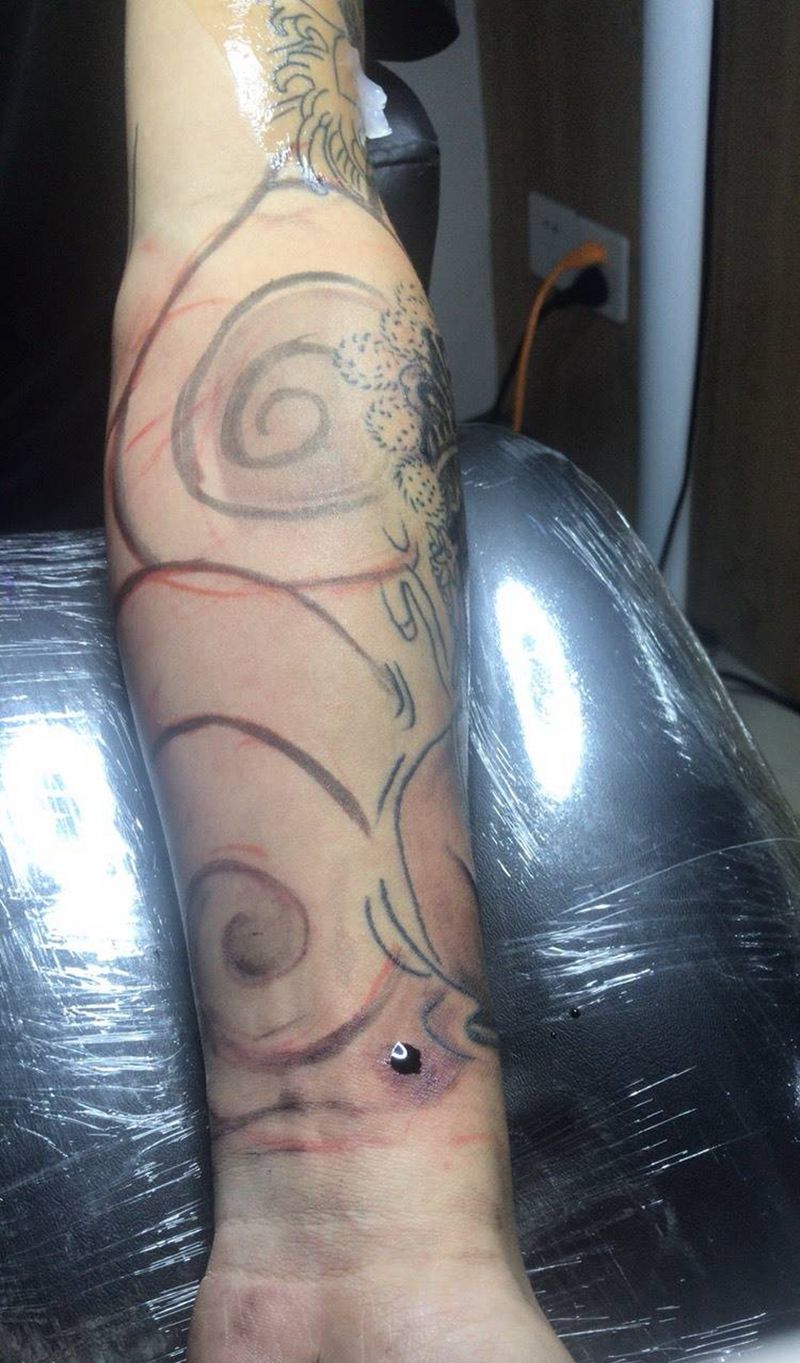 雾面！纹身图片