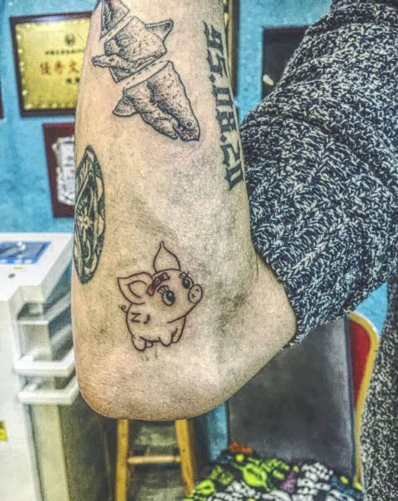 猪纹身图片