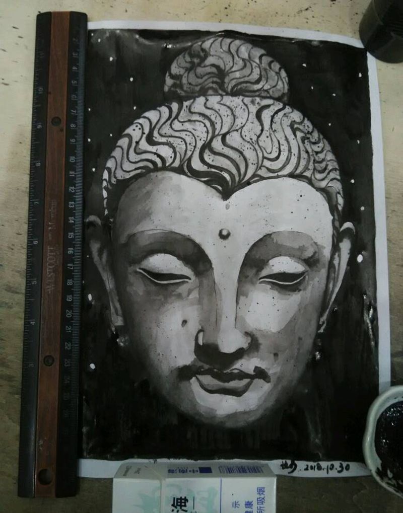 佛3纹身图片_新传统老传统佛，菩萨纹身图案