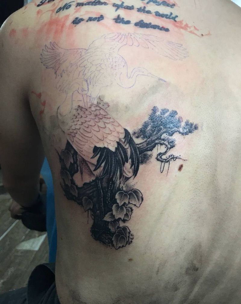 覆盖旧图纹身图片_成品背部传统国画植物动物厦门美女鬼神佛像纹身图案