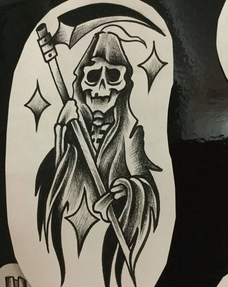 墨西哥风格纹身图片_手稿纹身图案