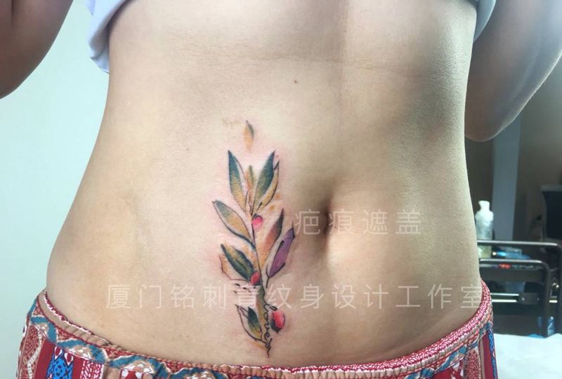 完美遮盖掉疤痕纹身图片