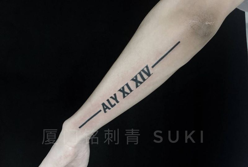 极简英文纹身图片