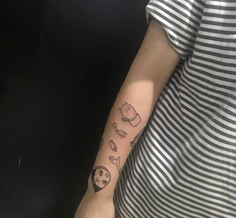 包小臂纹身图片