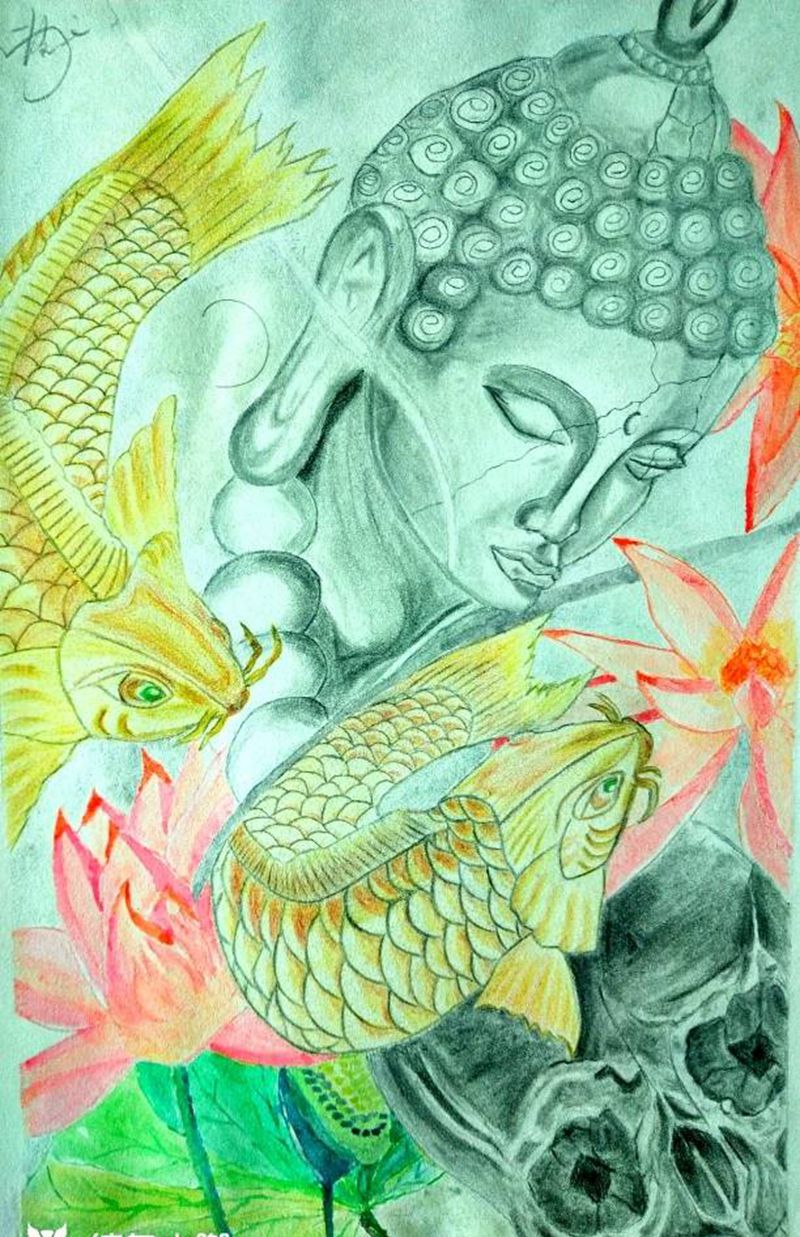 补的画纹身图片_水彩纹身图案