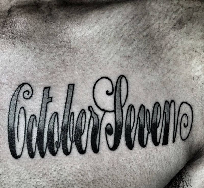 原创花体英文纹身图片