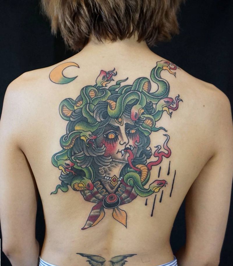 美杜莎纹身图片