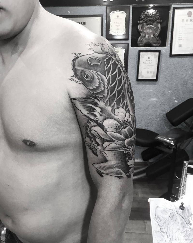 鱼纹身图片