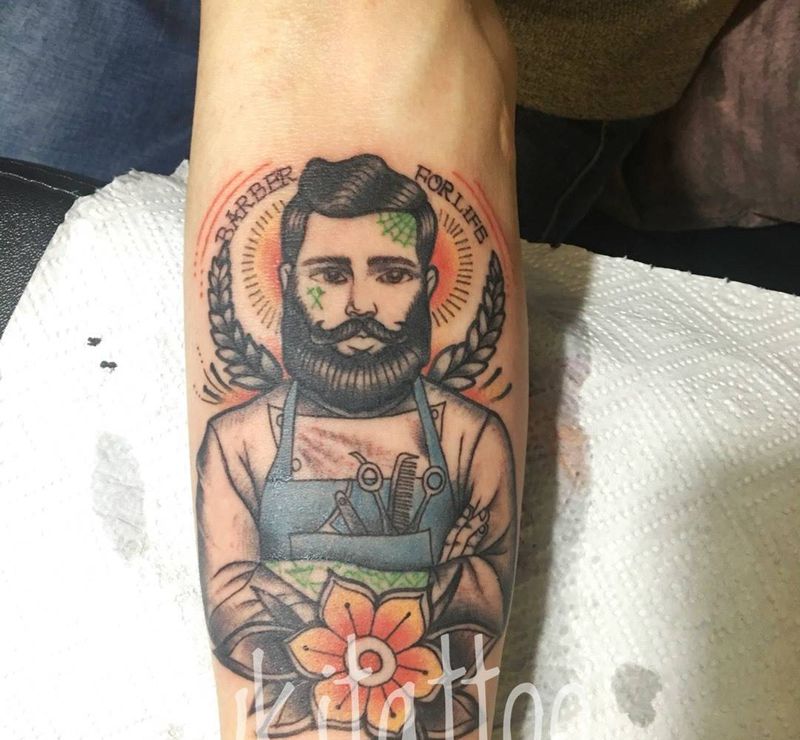 Oldschool纹身图片_欧美成品手臂纹身图案