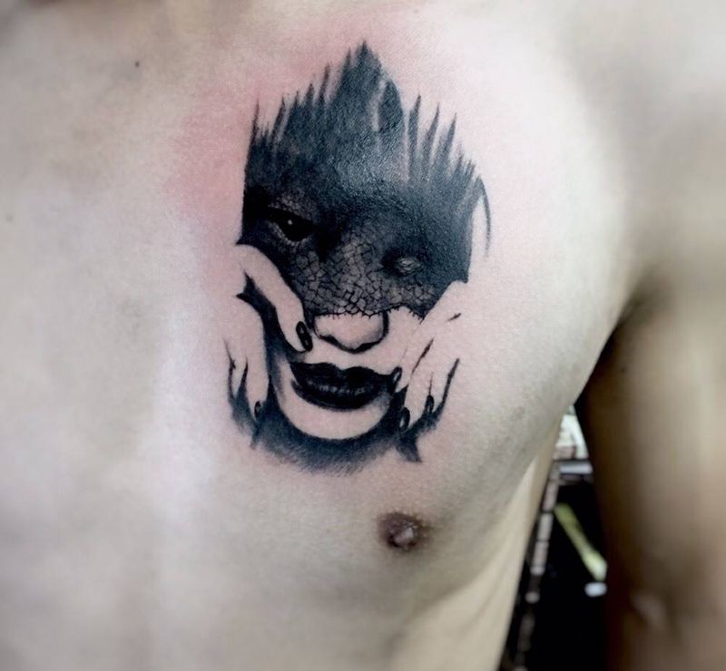 遮盖，纹身怕被坑，找我，让时间说真话纹身图片