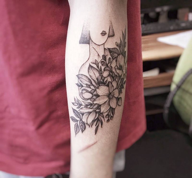 美女，纹身图片