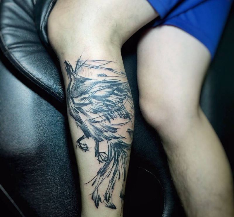 鸟纹身图片