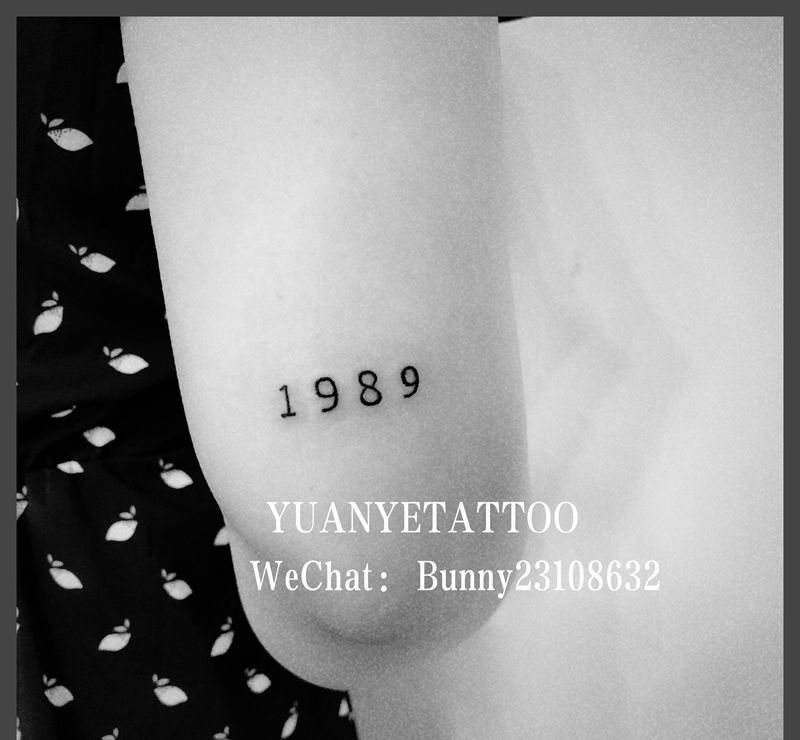 数字纹身图片_手臂纹身图案