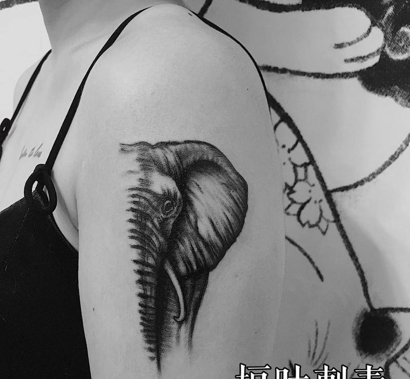 象纹身图片
