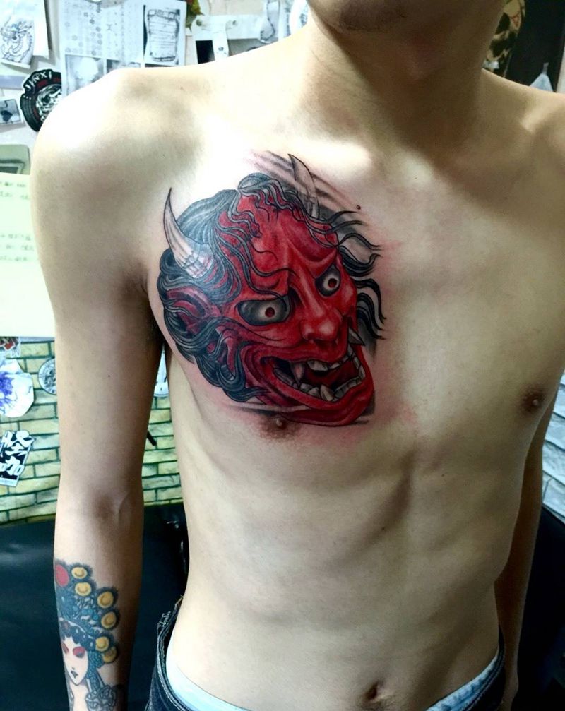 纹身没有分手痛,血滴般若纹身图片