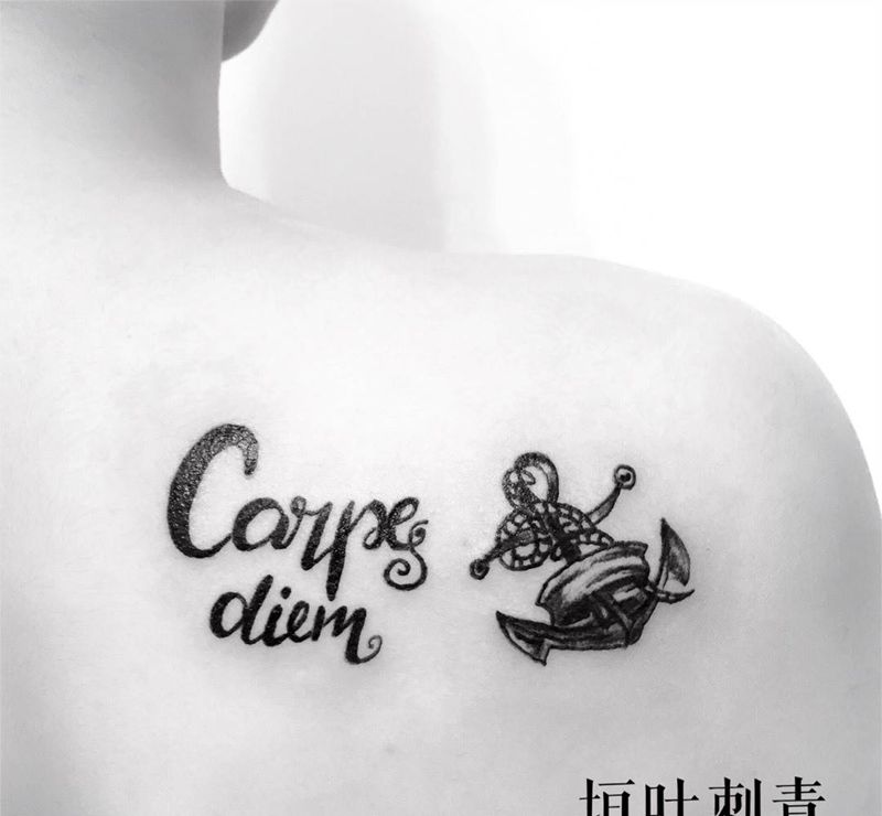 活在当下 ⚓️纹身图片