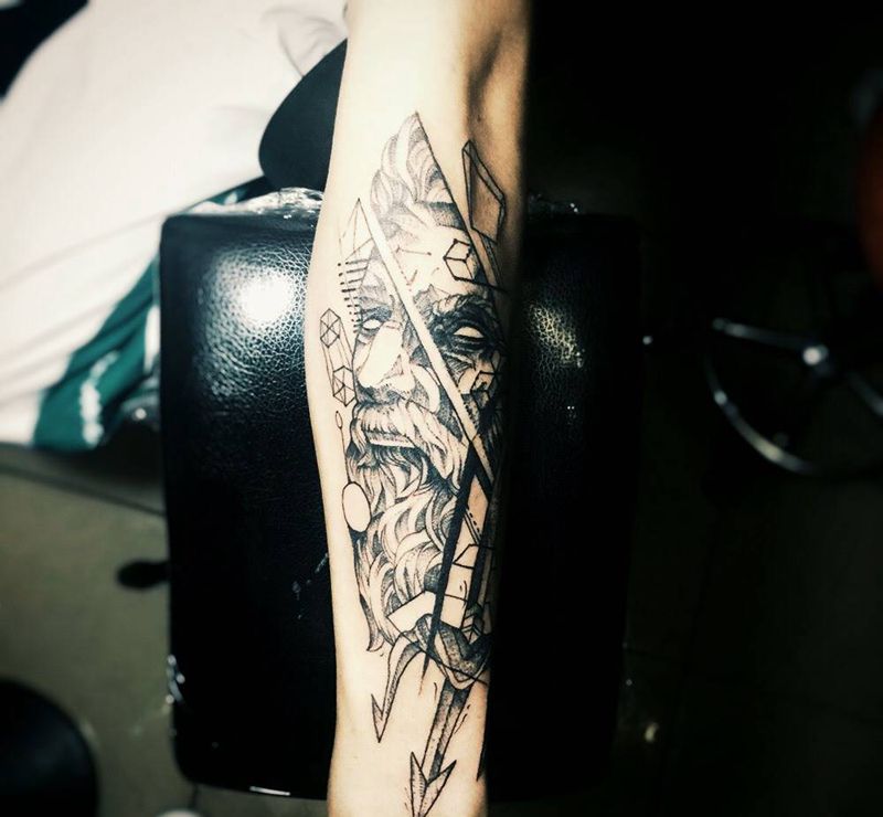 老人与海纹身图片